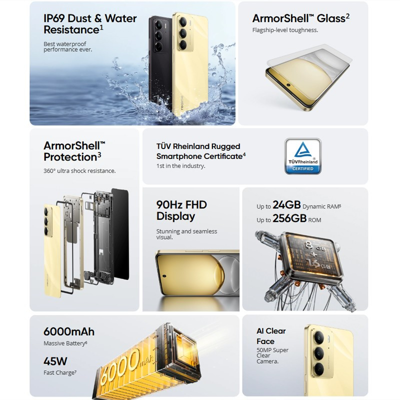 ✨PROMO✨ realme C75 5G smart phone 8+256GB | IP69 Dust & Water Resistance | 6000mAh Massive Battery - Image 5