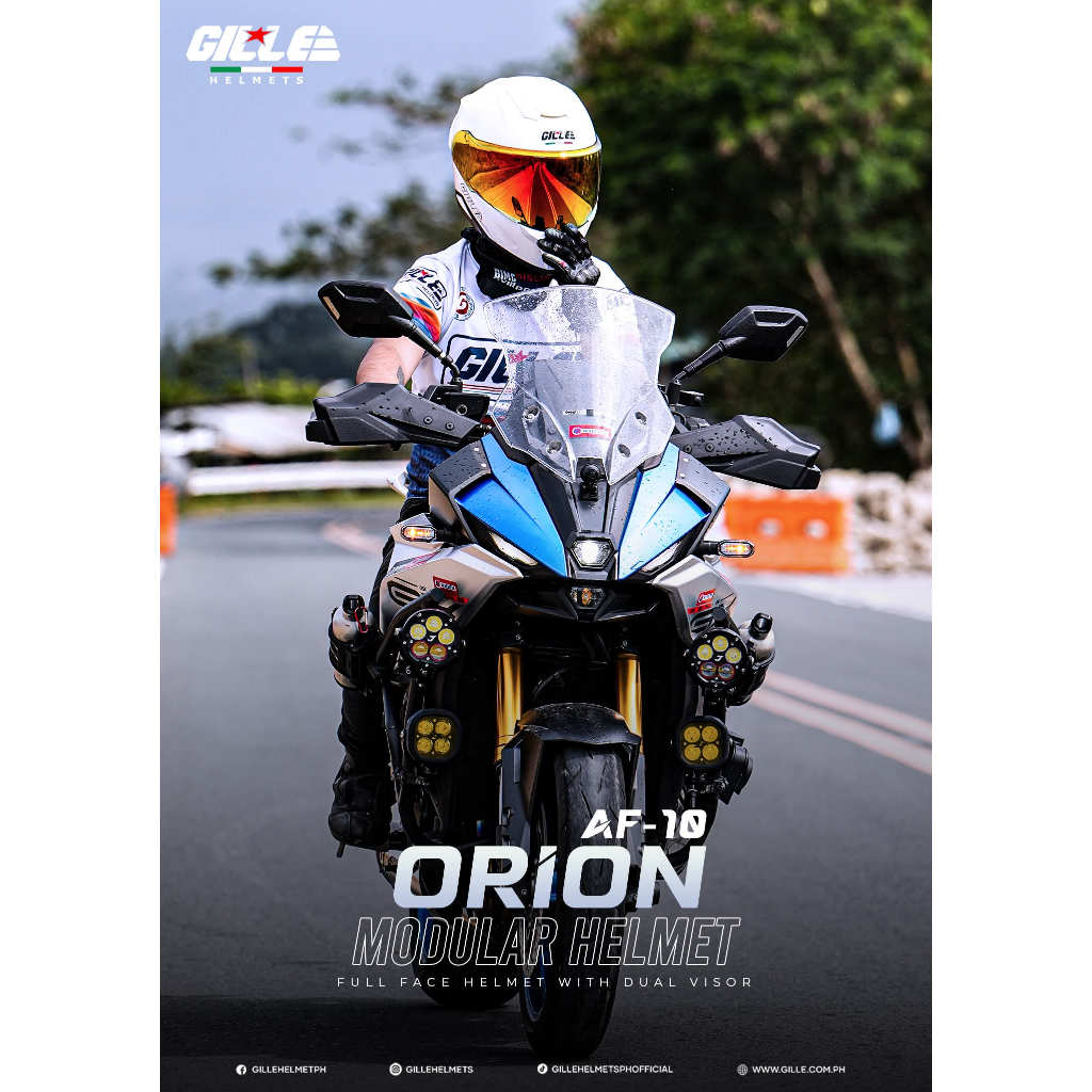 【GILLE】Modular Mech Style Streamline Shell Futuristic Riding Identity Helmet Full Face Dual Visor - Image 8