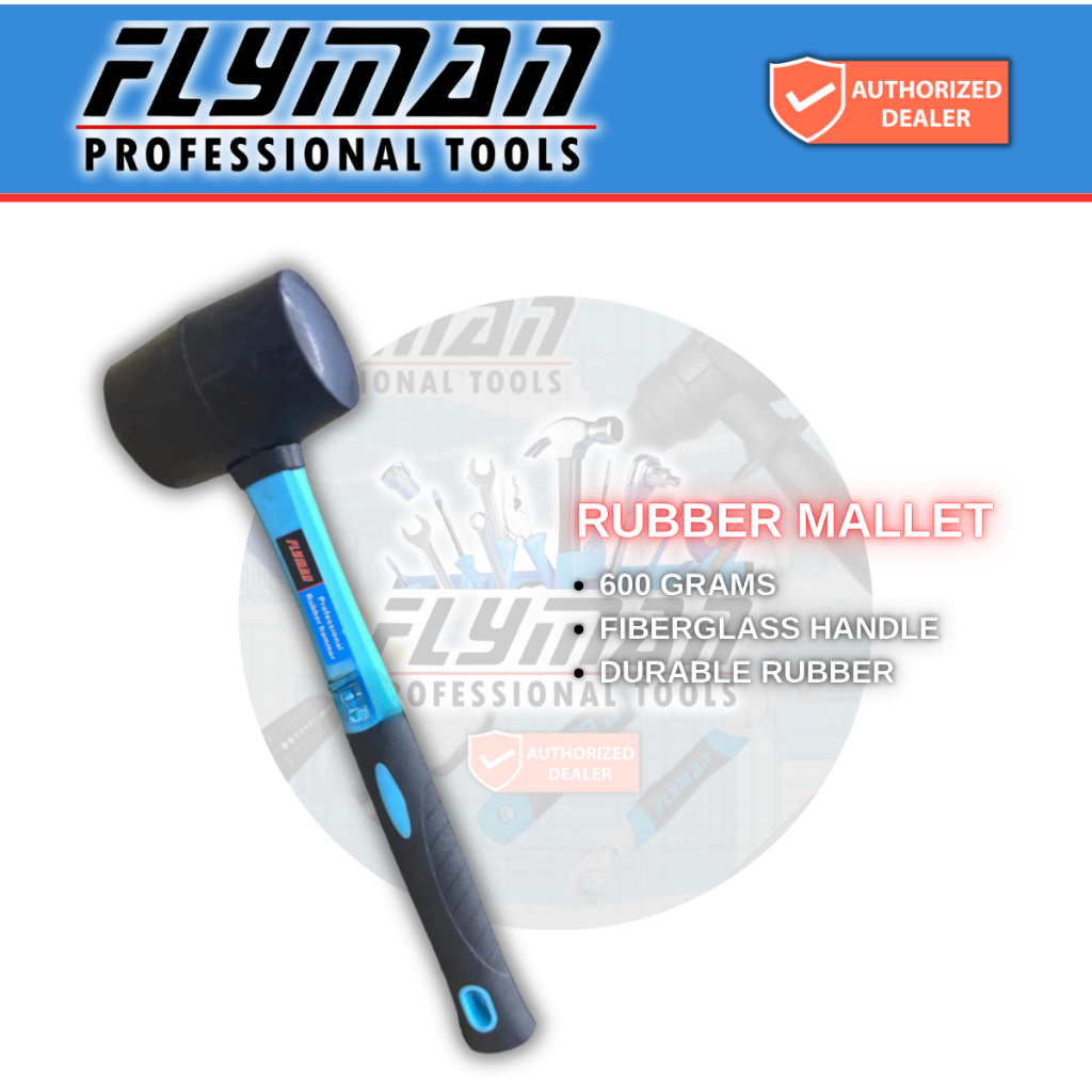 2-way Amphibious Rubber Mallet—plastic/rubber Head, Non-slip Grip. Great For Jewelry, Wire Work, DIY.