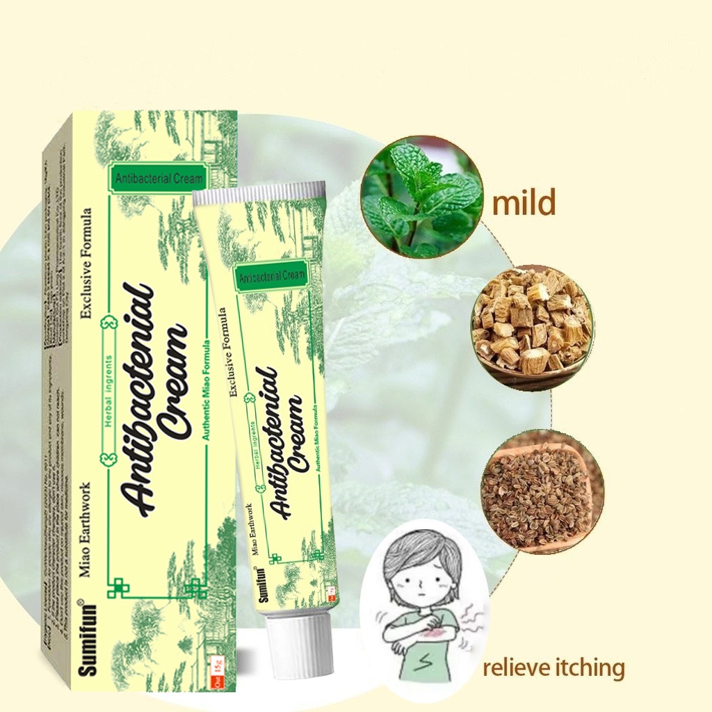 FDA MiaoJia ZuFang 3Pcs Herbal Antifungal Cream for Psoriasis and Eczema (Adults/Children)15g*3 zdf — view 2