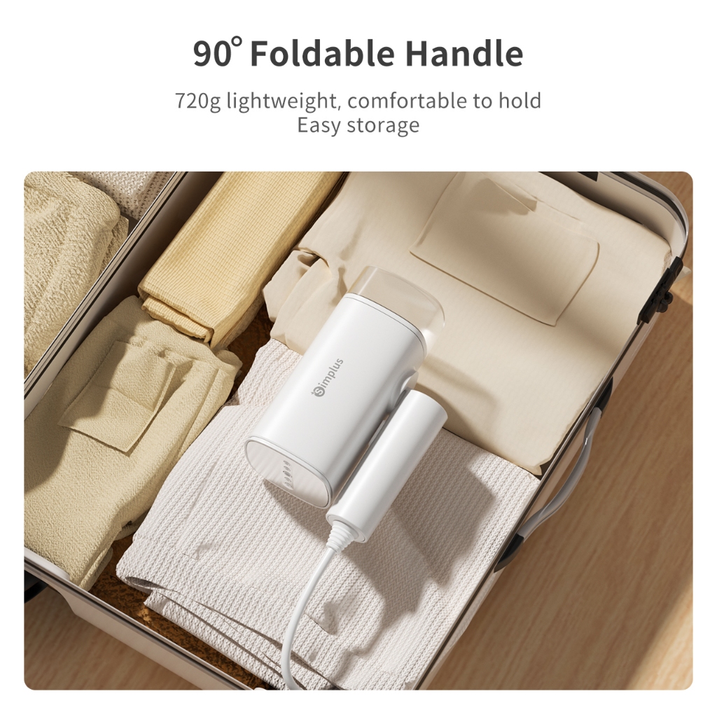 Simplus Steam Iron Handheld Garment Steamer Handheld 4 in 1 Multi-Function Foldable and Portable - Image 2