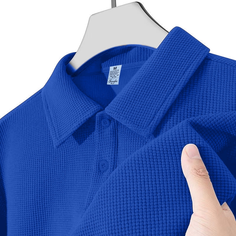 Simple Rush Tropical Chill Waffle Polo Lightweight Breathable & Affordable for Men & Women — view 6