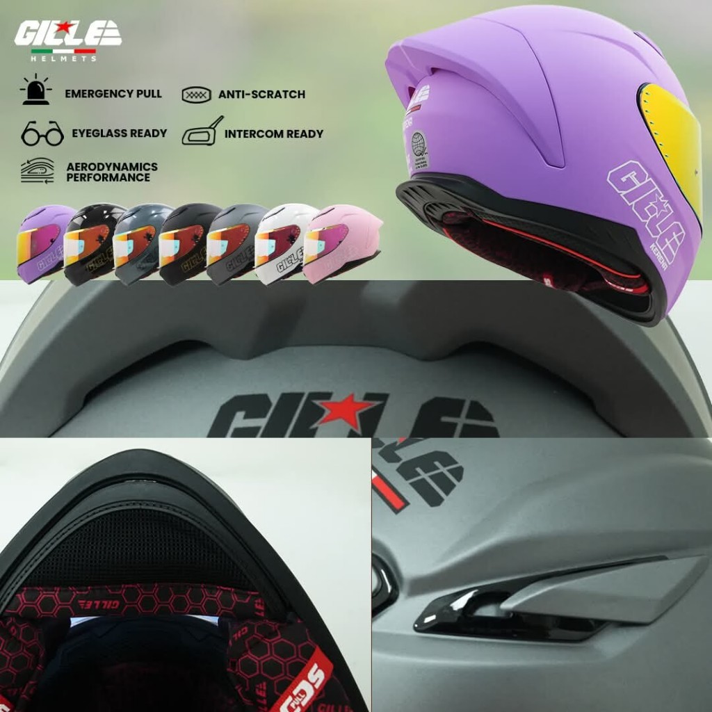 【𝑩𝒖𝒚 𝟏 𝑻𝒂𝒌𝒆 𝟏】GILLE COUPLE KERENA Buy 1 Take 1 Revo Visor Helmet Full Face for Motorcycle Free Visor - Image 6