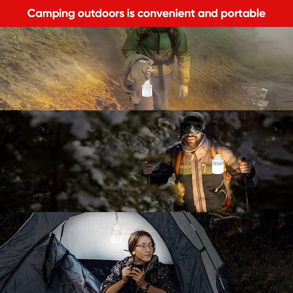 Mitsushi Solar Lights Bulb Outdoor Waterproof Solar Indoor LED Bulb Light Energy Saving Lamp - Image 6