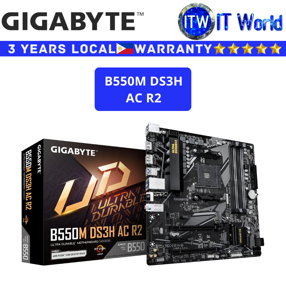 Micro Atx Gigabyte B550 Ac B550 Gigabyte B550m Ds3h Micro Atx - Main Image