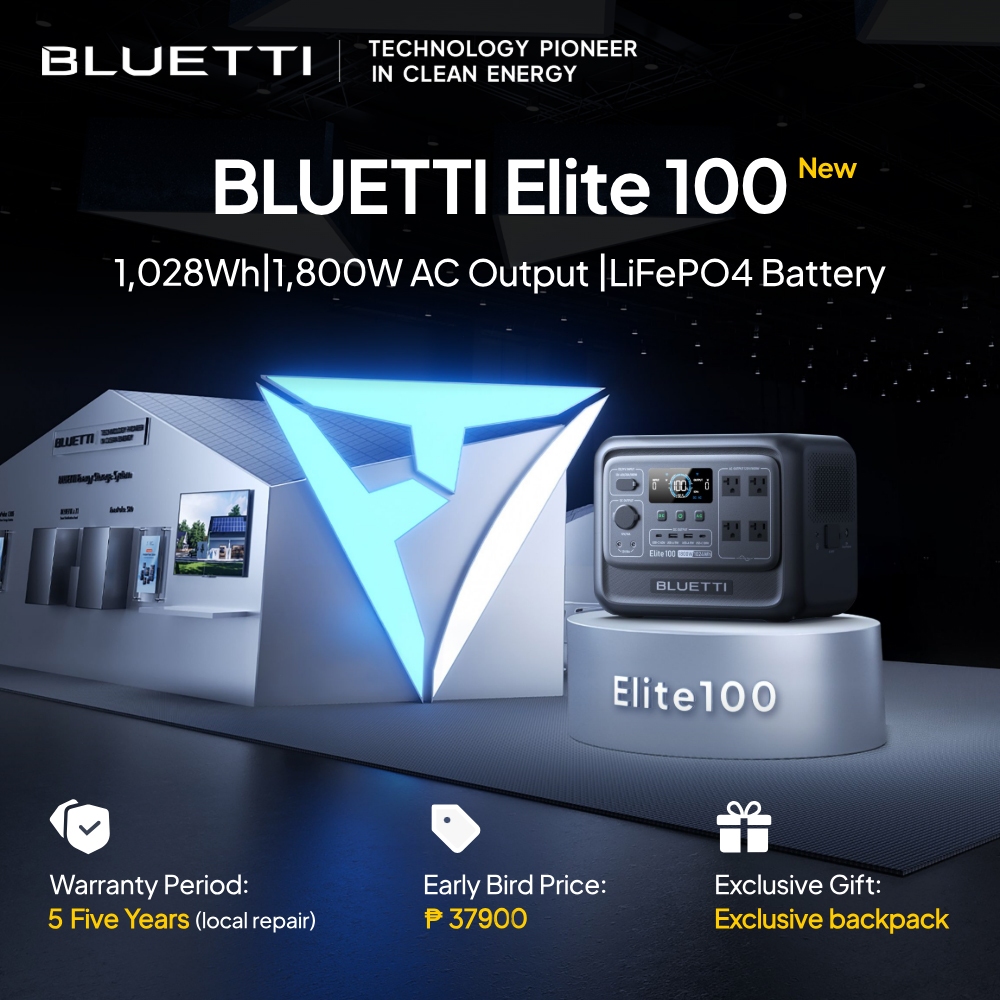 BLUETTI Elite 100 V2 power station portable1024Wh LFP Battery Backup w/ 4 1800W AC Outlets — view 7