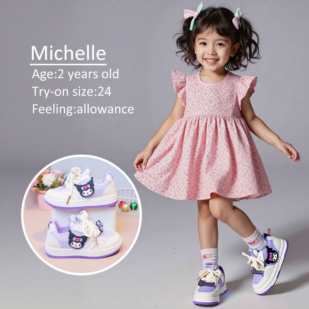 SENMA Korean Shoes For Kids Girls Rubber Shoes Cartoon Sneakers Kuromi Baby Shoes 1 to 6 Years Old - Image 2