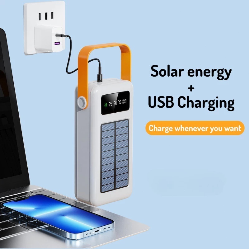 PHLIPS Original 400000mAh powerbank Outdoor Solar Power Bank Portable with Flashlight fast charging - Image 7