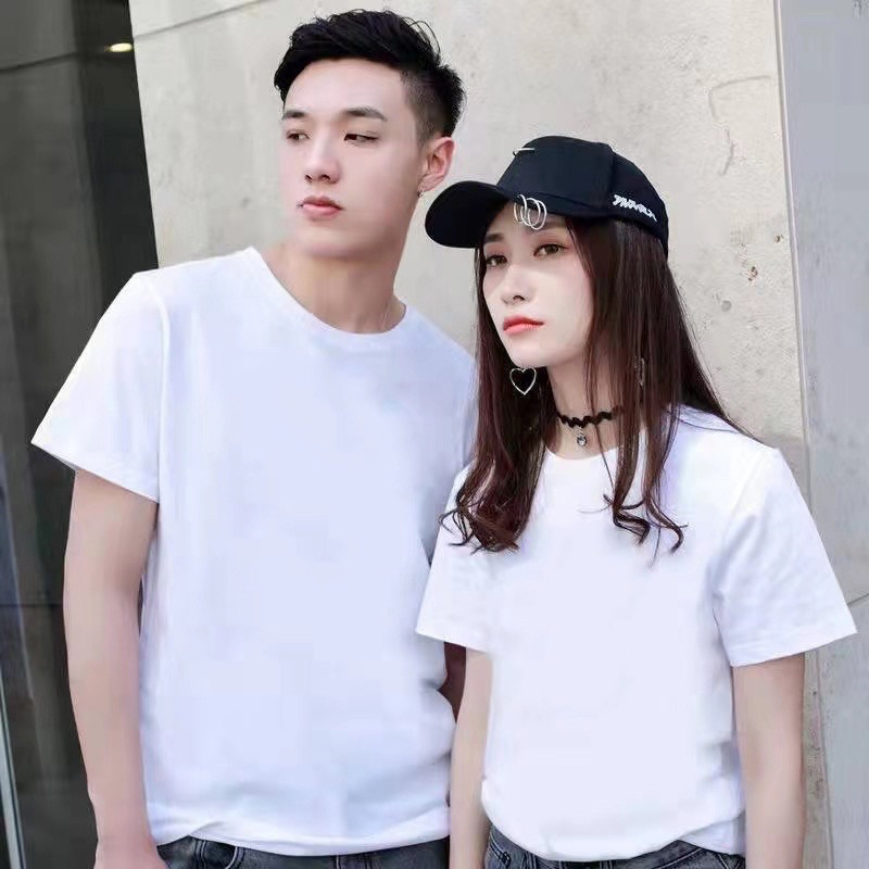 COD New FASHION  Unisex Makapal Makapal Plain White Round Neck T-Shirt and sando - Image 7