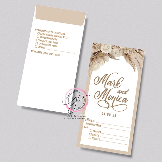 Wedding Money Envelopes 100GSM | Ampao — Customize Design