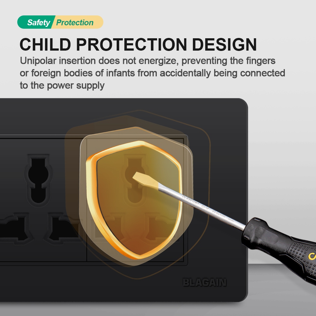 Blagain SUPER Wide Series 1, 2, 3 Gang Switch/Outlet - Image 4