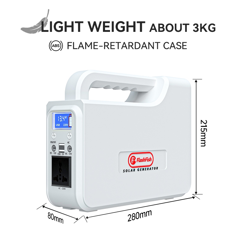 Flashfish 300W 60Hz solar generator solar panel power station Lifepo4 can be used when charging — view 5