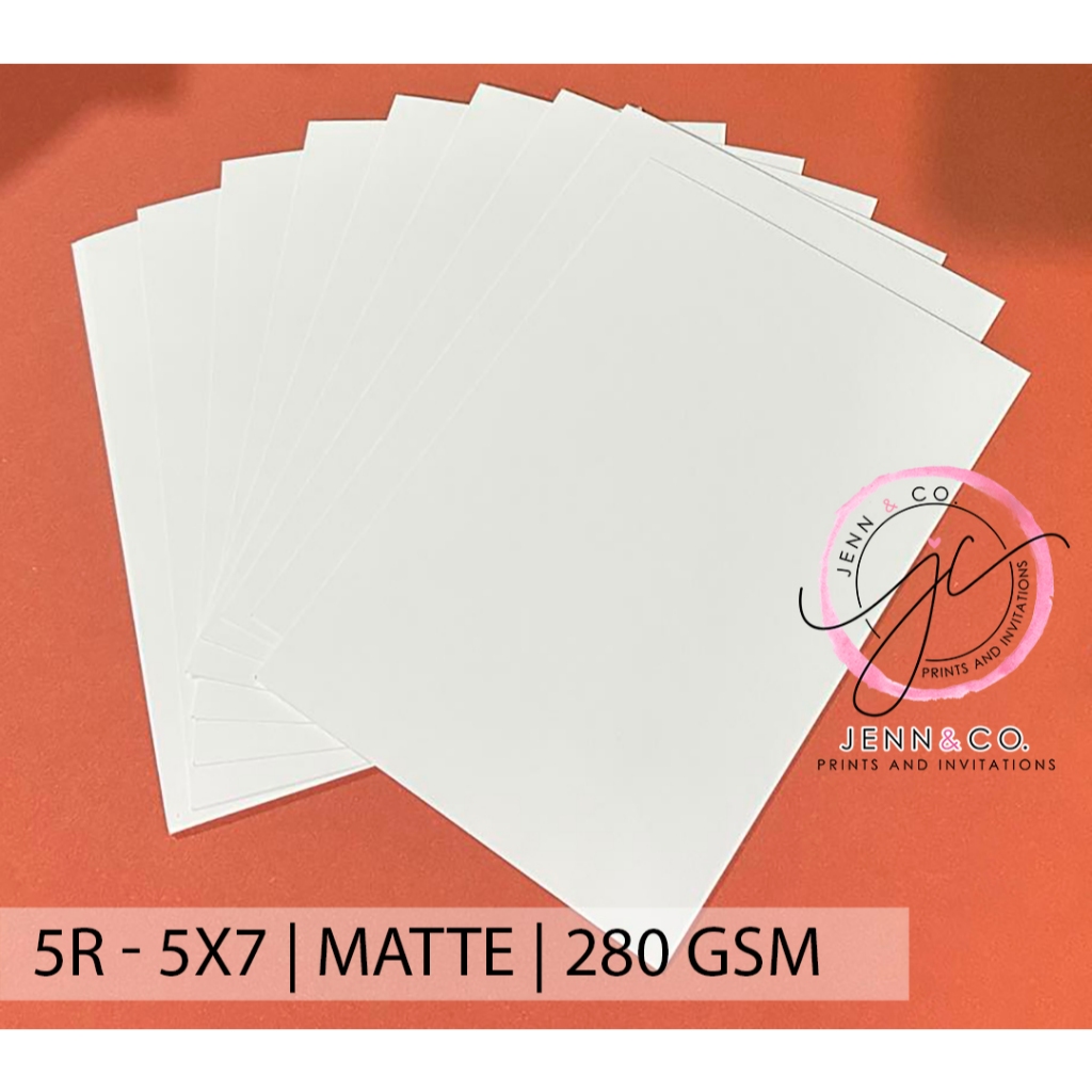 White Paper for Invitation Inserts 280GSM 5x7