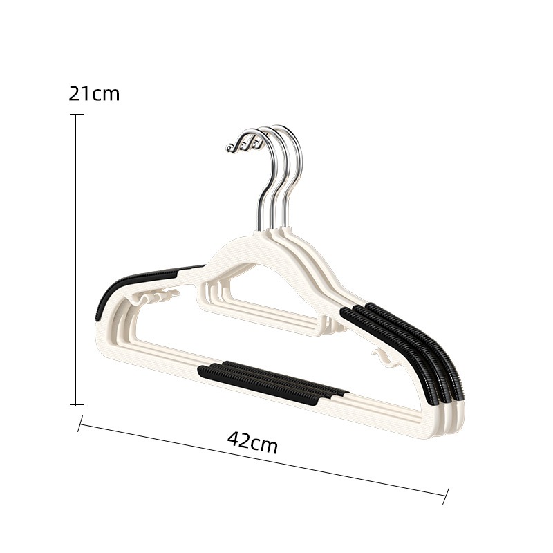 Flocking Clothes Hanger Non-slip Clothes Drying Rack High-end Clothes Hanger - Image 4