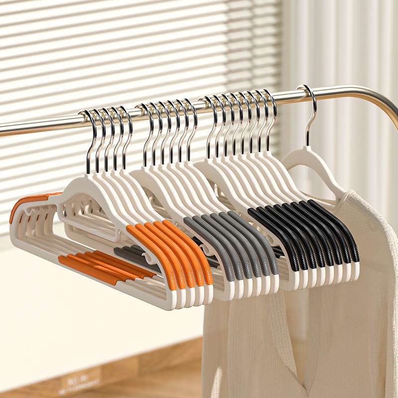 Flocking Clothes Hanger Non-slip Clothes Drying Rack High-end Clothes Hanger - Image 5