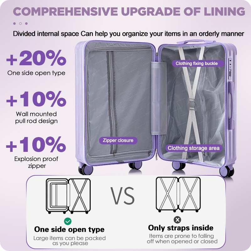 ISLAND ELEPHANT Purple Luggage Travel Bag Hand Carry Luggage Maleta - Image 7