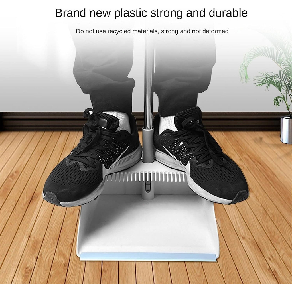 Vivid Foldable Broom Dustpan Set For Home Household Floor Cleaning Set Rotating Broom With Dustpan - Image 2