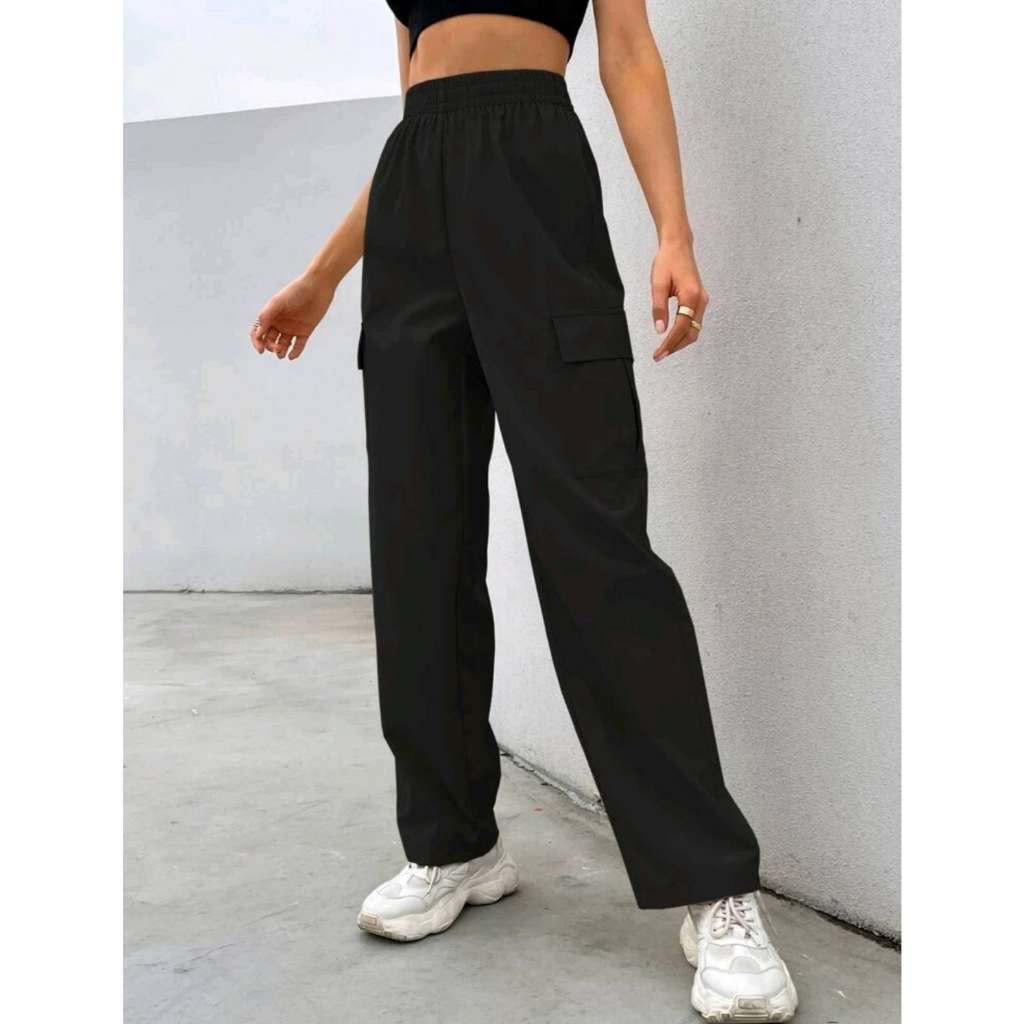 BUY 1 TAKE 1 Cargo Pants/Taslan Fabric Jogger Pants with 2 pocket Free size - Image 4
