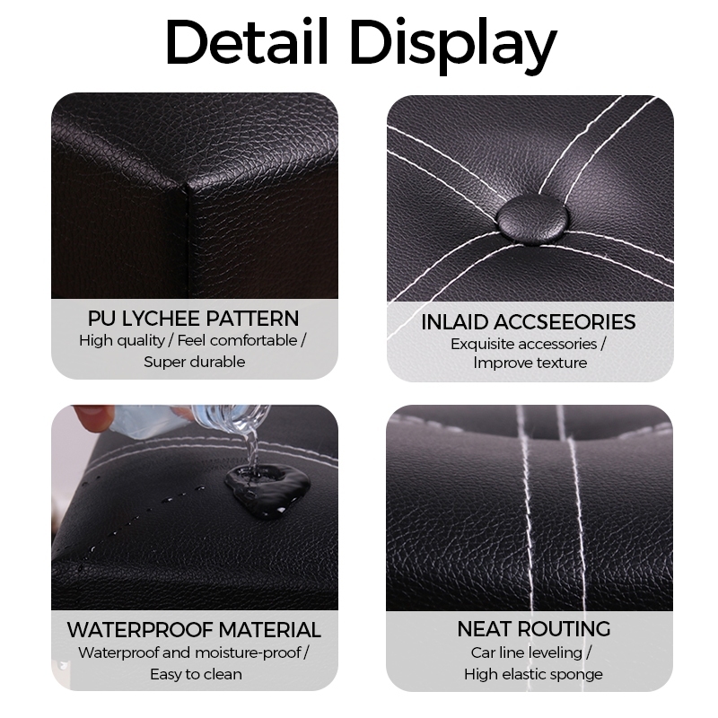 BUY 1 TAKE 1 Multfunctional Foldable Ottoman Storage Foot Stool Waterproof Leather Footstool Storage - Image 3