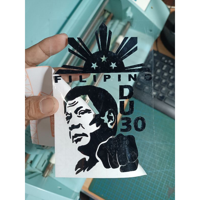 DU30 Cutout Decals Sticker Waterproof — view 2