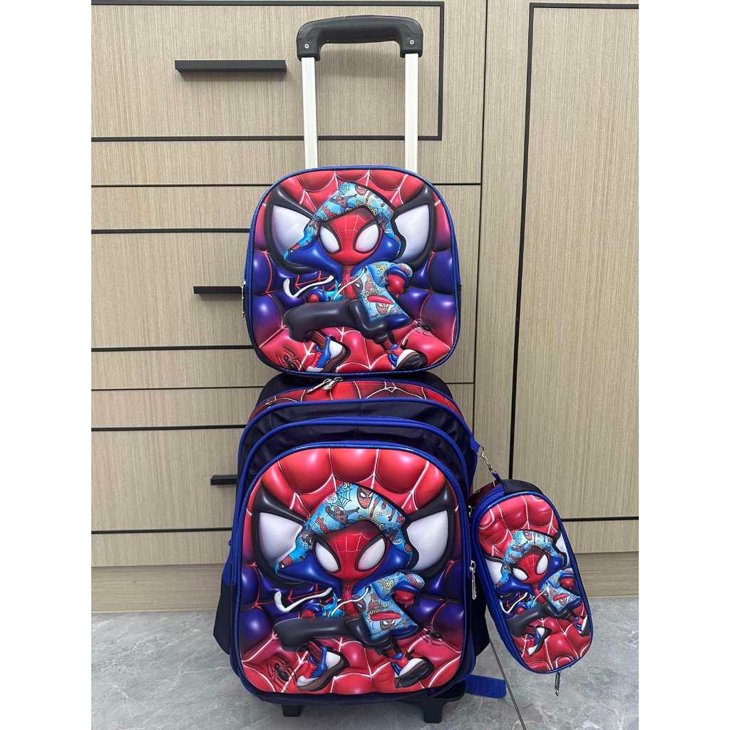 2026 NEW 16" 3D HIGH QUALITY  3IN1 TROLLEY BAG FOR KIDS BOYS WATERPROOF — view 5