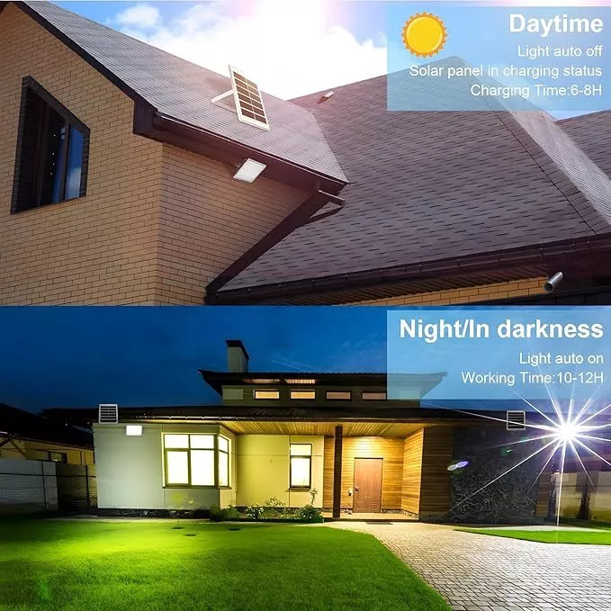 OOKAS 10X Highlight Solar Lights Outdoor Waterproof Solar Flood Street Light LED Lamp Buy 1 Take 1 - Image 7