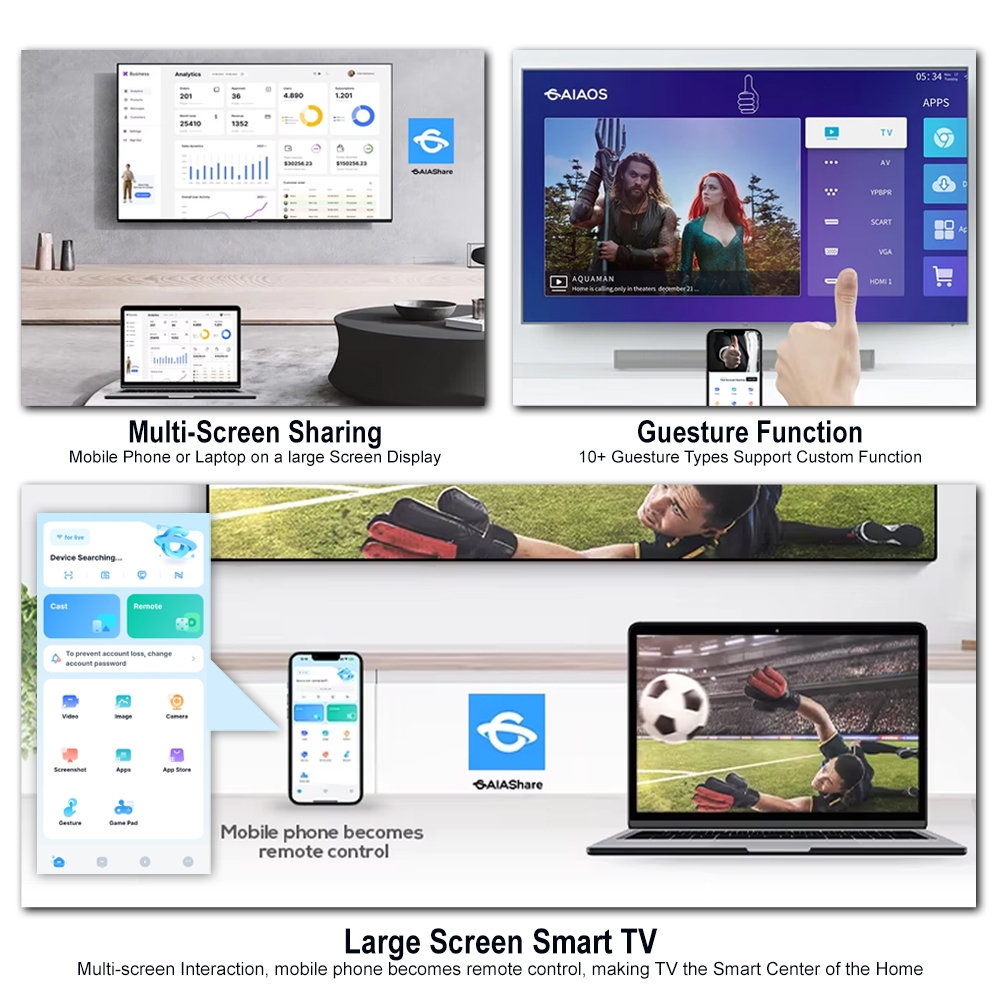 HUG 32 Inches Smart TV Android 15 Digital TV Netflix Youtube 1080p HD Resolution Frameless LT32 - Image 4