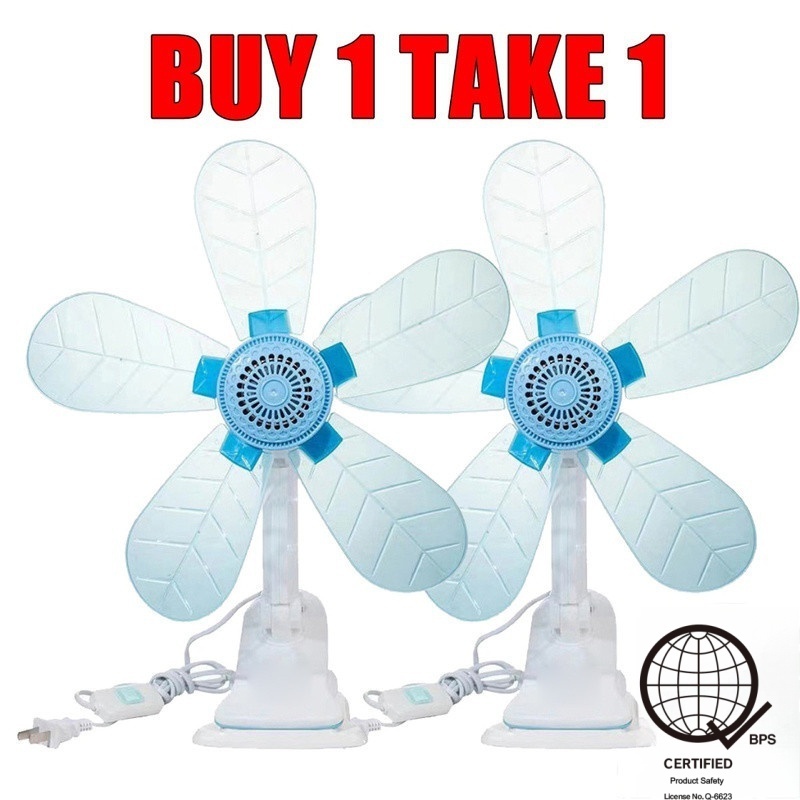【Buy 1 Take 1】2HY 5 Blade Electric Fan Soft Blades Portable Clip Fan - Image 2