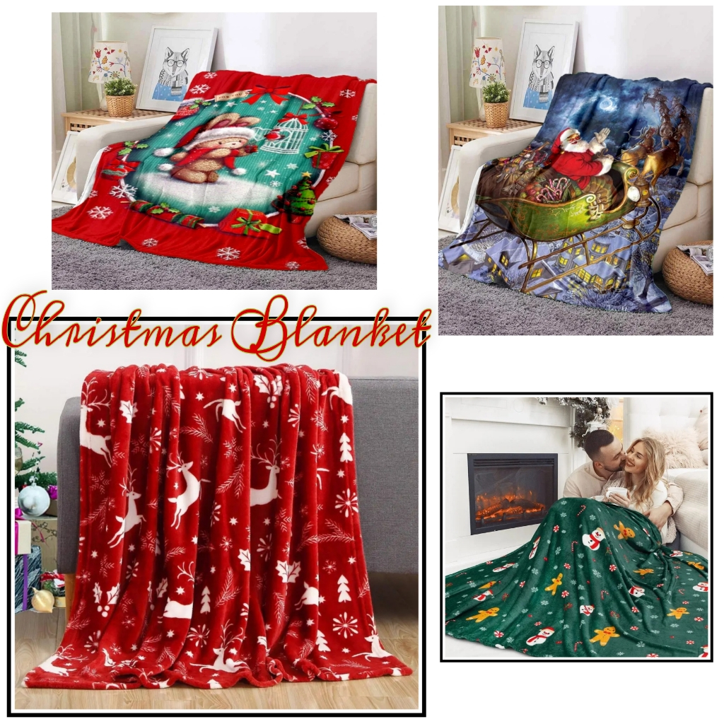 Shop christmas blanket fleece for Sale on Shopee Philippines