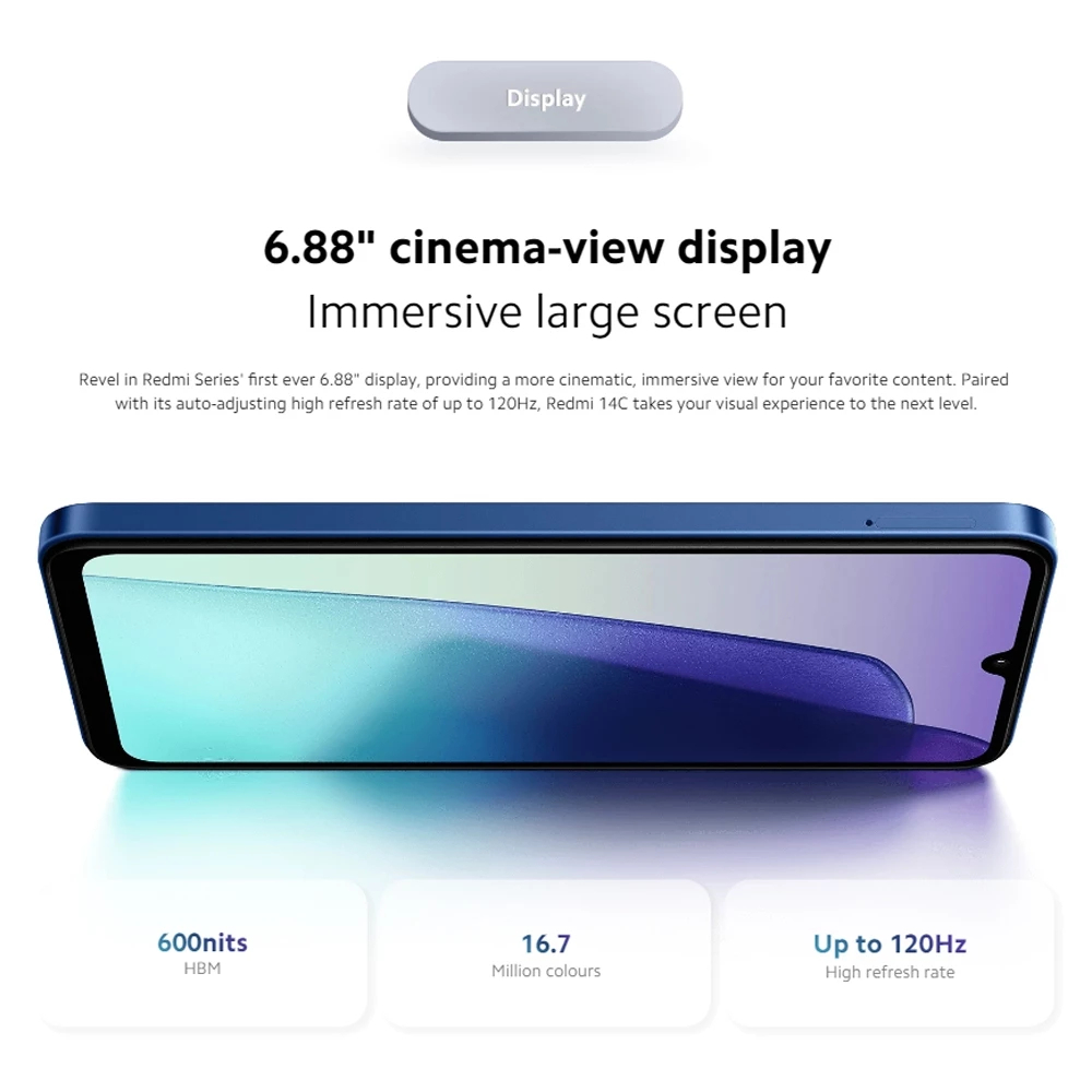 Redmi 14C&13C 8GB+256GB Smooth 6.74 90Hz Display 50MP AI Triple Camera Massive 5000mAh Battery - Image 4