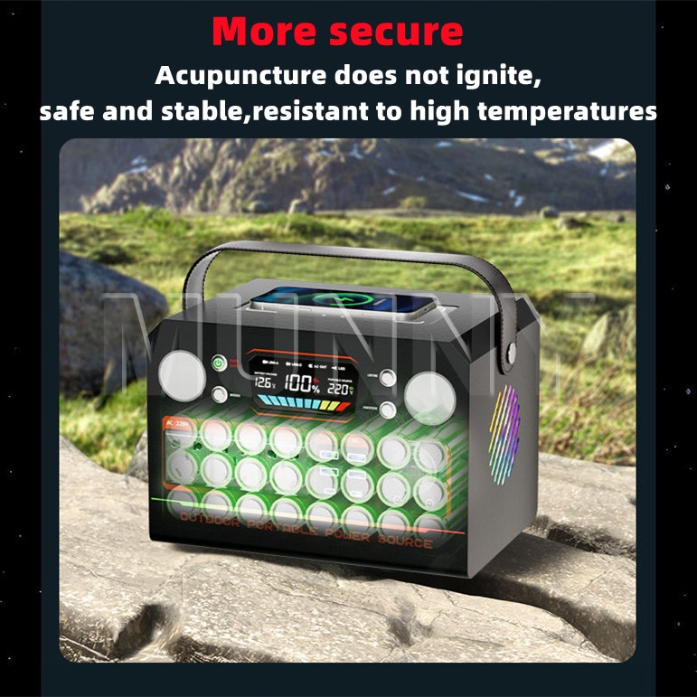 SOLAR POWER STATION 100W-300W generator Multi-Function Portable Big Capacity - Image 6