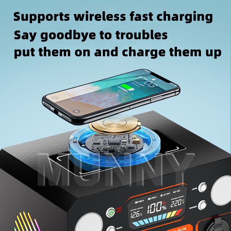 SOLAR POWER STATION 100W-300W generator Multi-Function Portable Big Capacity - Image 2