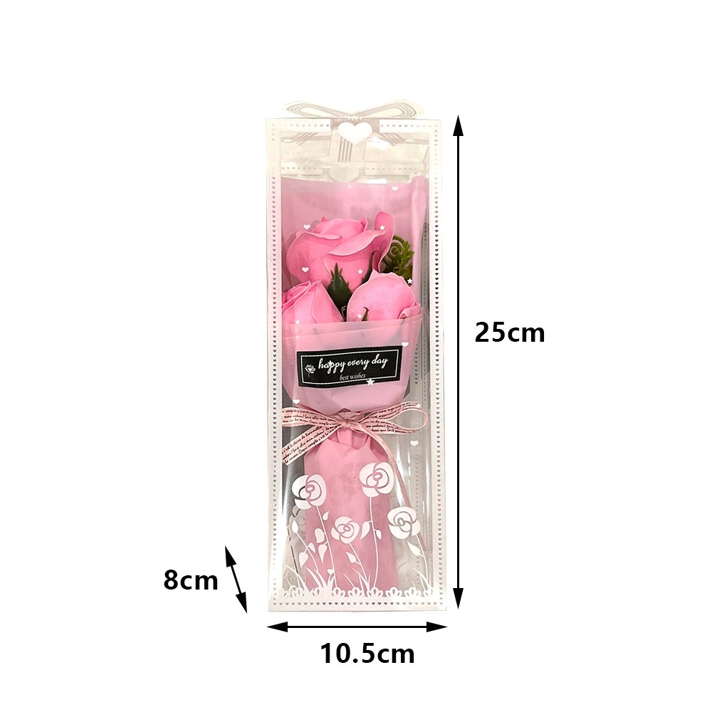 Soap Flower Gift Box Valentine's Day Rose Bouquet Creative Small Gift with Led Light Birthday Gift - Image 5