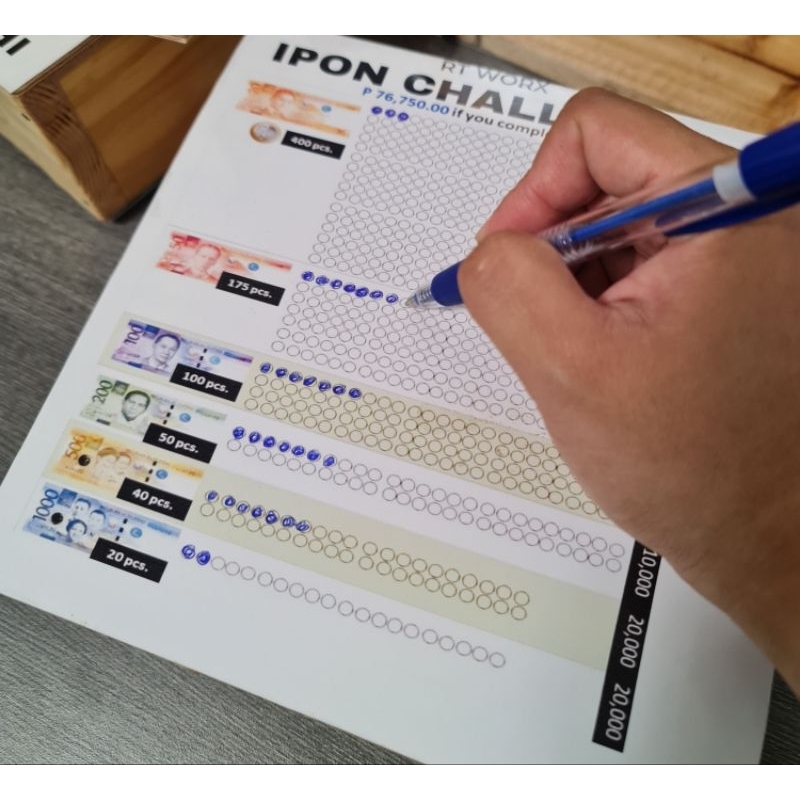 REUSABLE ALKANSIYA Version2 with front sticker (Custom Design) Peso Sense Ipon Challenge included - Image 5