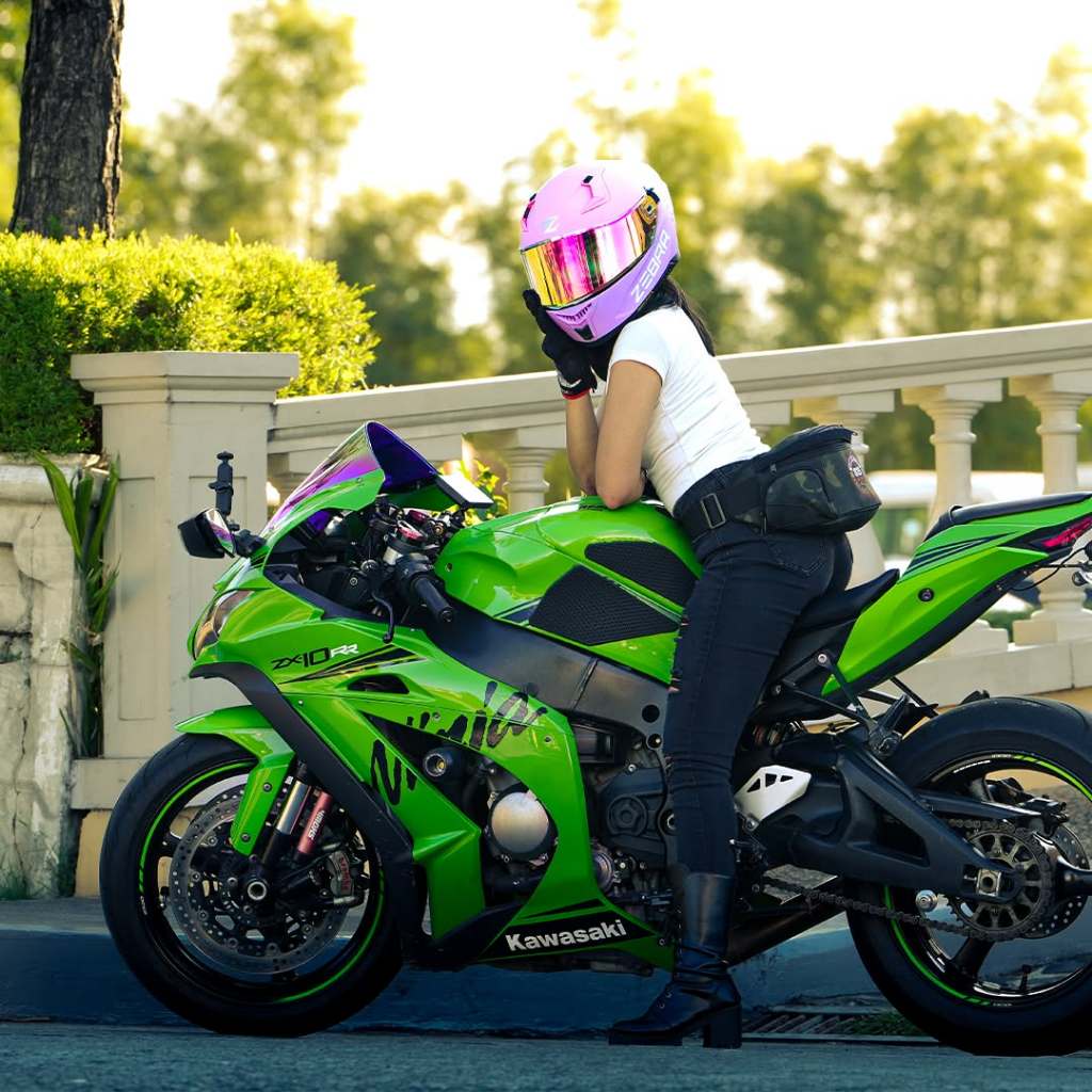 ZEBRA helmet full face motorcycle helmet dual visor for men women free sliver/revo lens 2023PARADIGM - Image 6