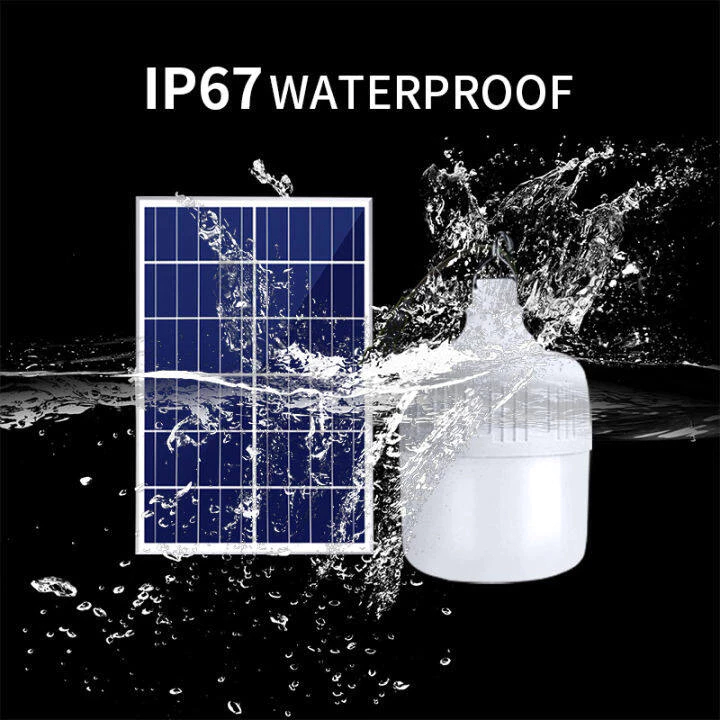 Gesh Solar Light Bulb Outdoor Waterproof LED Solar Light Buy 1 Take 1Indoor Light With Pannel — view 4