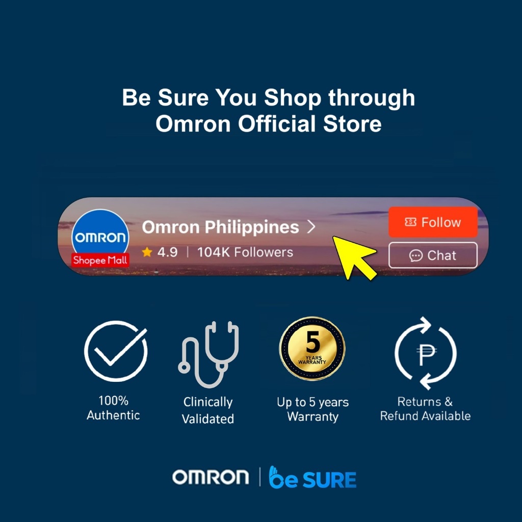 Omron HEM-7156T-A Automatic Upper Arm Blood Pressure Monitor BPM Digital w/ Bluetooth & Intellicuff - Image 8