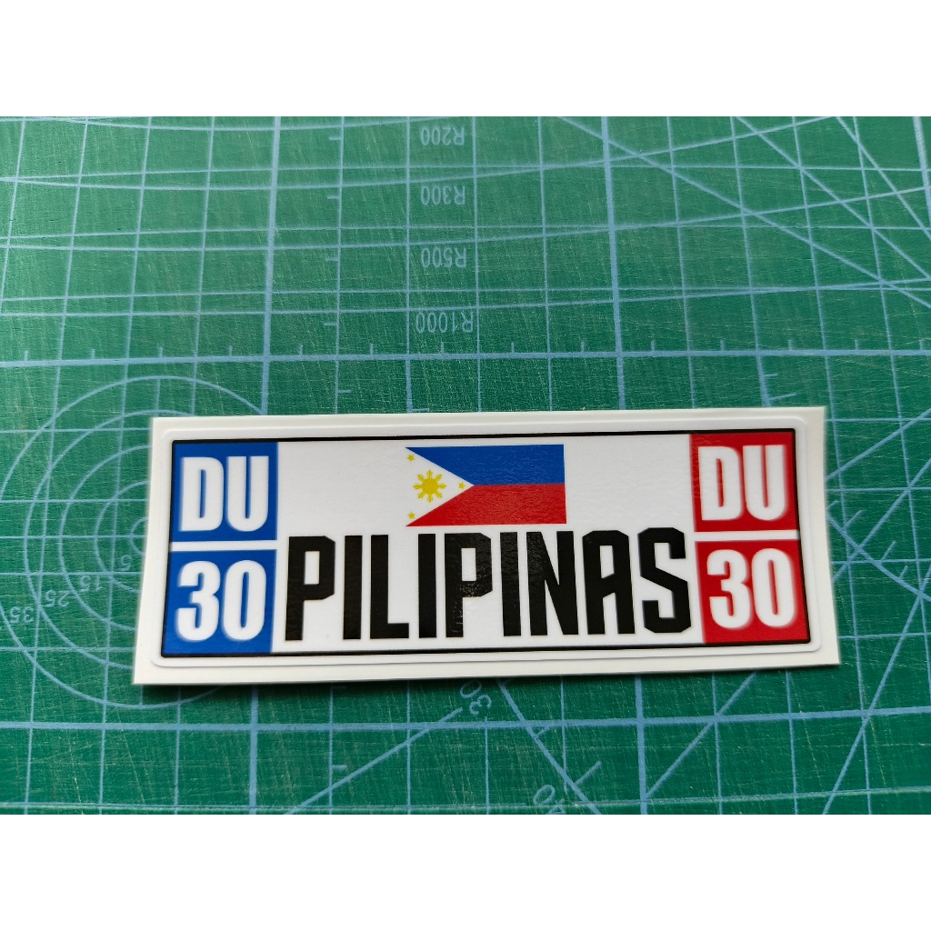 DU30 / BONG BONG Decal Sticker (plate style) - Waterproof, Vinyl, Outdoor, DUTERTE — view 7
