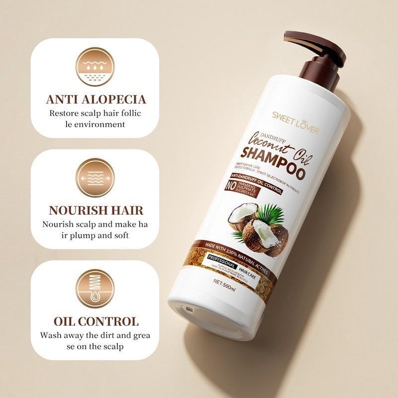 【BUY 1 TAKE 1】Coconut Oil Shampoo Hair Care Smooth Scalp Treatment Dandruff Coconut Oil Shower Gel - Image 8