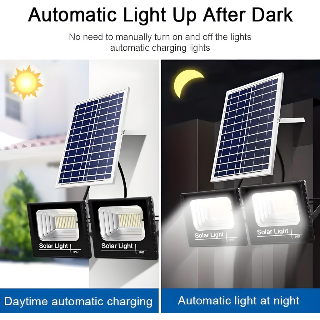 BUY 1 TAKE 1 Solar Light Outdoor Waterproof IP67 150000W Solar Flood Light LED Light with Remote — view 6