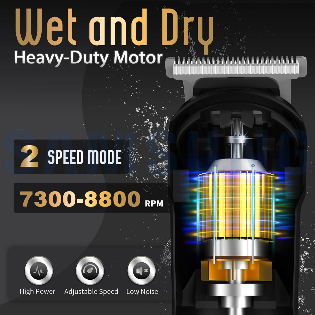 11 In 1 Electric Rechargeable Men Wireless Hair Trimmer Set Clipper Razor Shaver - Image 3