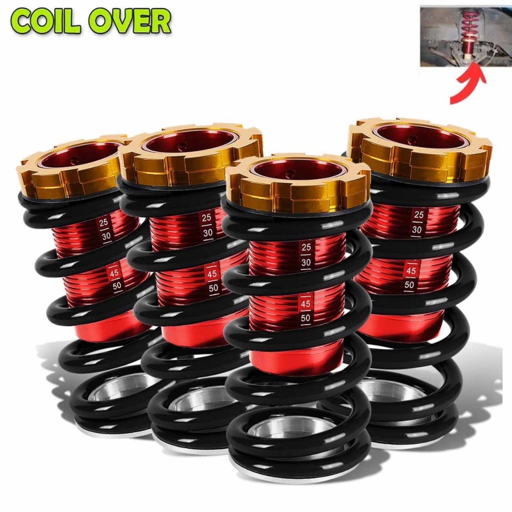 thumbnail image 2 of 4x Coilover Shock Mount Top Hats For Honda Civic 88-00 DX LX - Front Left & Right (Black) 2 of 4