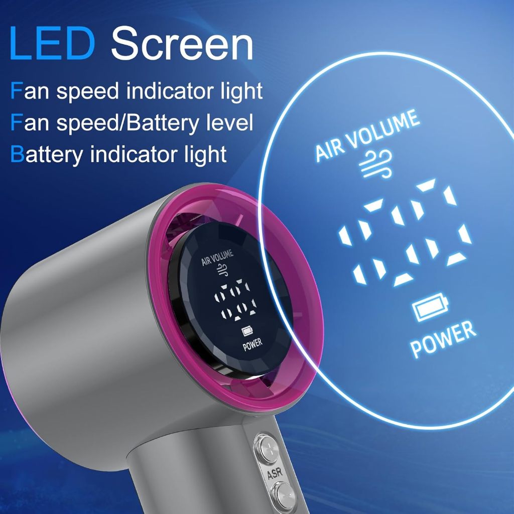 【⚡Flash Sale】Travel Fan Handheld Portable Fan Turbo Electric Jet Strong Wind Fan Mini 4000mAh Fan - Image 2