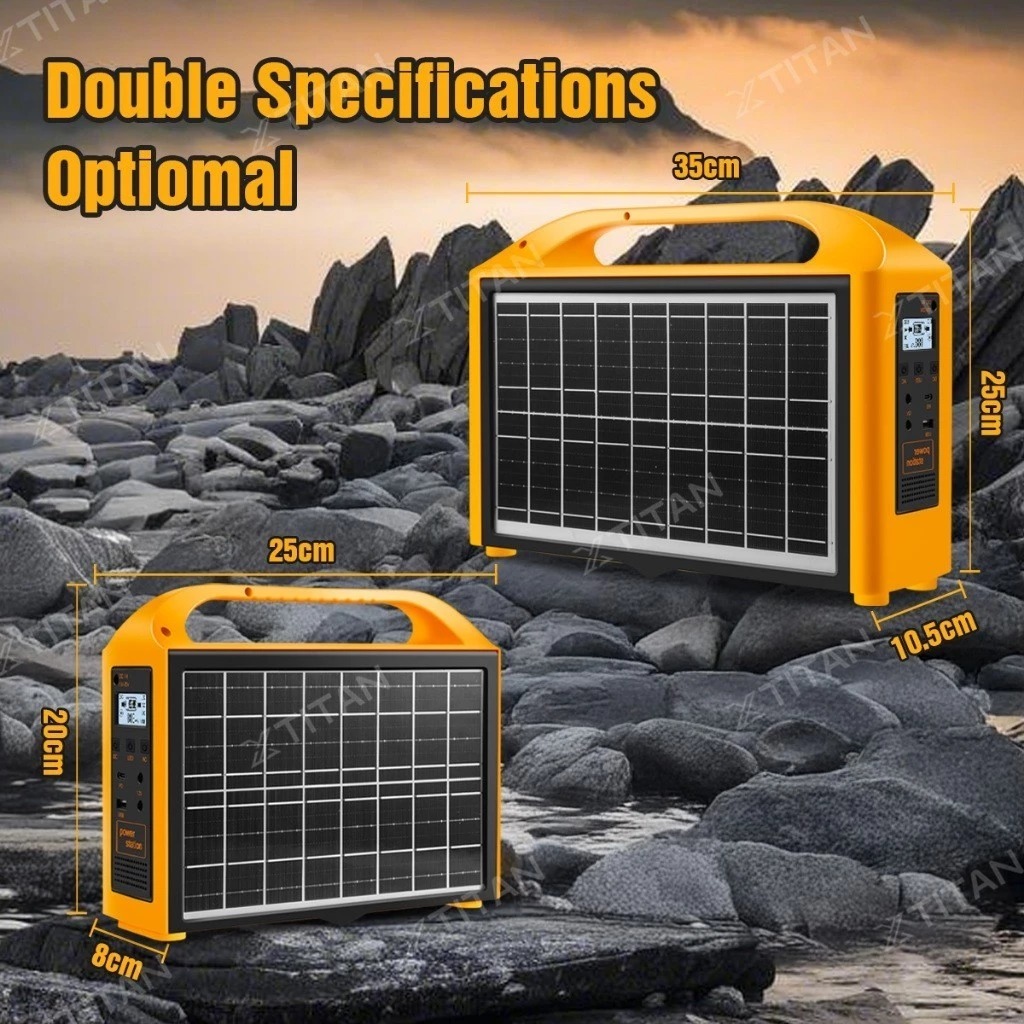 DeWalt 2 In 1 Camping Power Station + Solar Charging Panel Outdoor Portable Solar Generator Power - Image 4