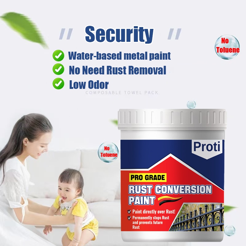 German Rust Paint for Metal Converts Rust Metal Steel Anti-Corrosion Rust Remover Anti-Rust Primer — view 6