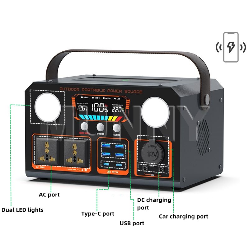 SOLAR POWER STATION 100W-300W generator Multi-Function Portable Big Capacity - Image 8