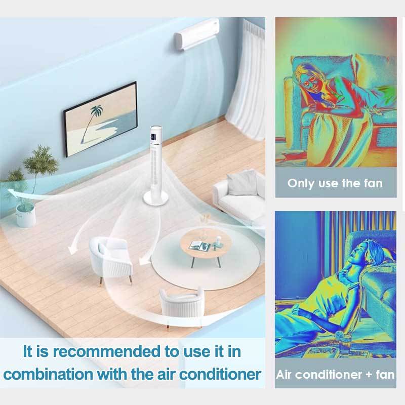 KANAZAWA Electric Tower Fan With Remote Control Touch Screen - Image 4