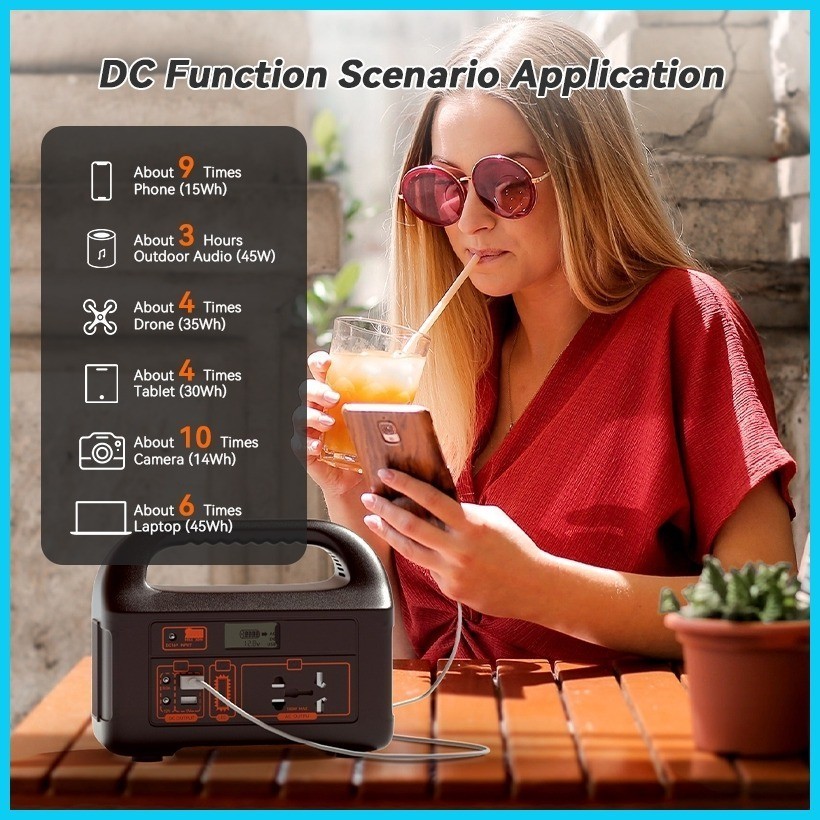 150W Power Station Power 220V 36,000mAh Portable Big Capacity Solar Generator EG-008 power bank — view 6
