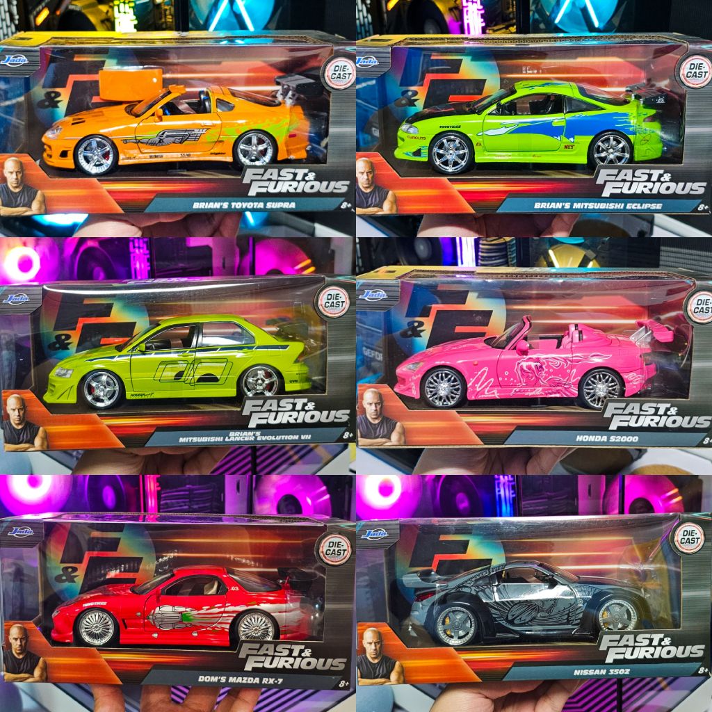 ファスト＆フューリアス ミニカー 3台セット Jada ミニカー JADATOYS ワイルドスピード9 3台 ミニカー セット Nano