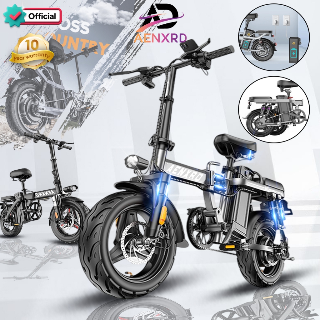 Electric bike for adult foldable Two Wheels e bike 48V12A 14 inch Multiple shock absorbers ABS brake